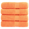 Vidaxl handdoeken solund 4 st 600 g m² 50x100 cm oranje