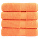 Toallas de baño Vidaxl Solund 4 PCS 600 g m² 70x140 cm naranja