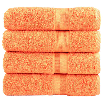 Toallas de baño Vidaxl Solund 4 PCS 600 g m² 70x140 cm naranja