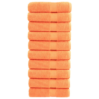 Toallas de baño Vidaxl Solund 10 ST 600 g m² 70x140 cm naranja