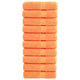 Toallas de baño Vidaxl Solund 10 ST 600 g m² 70x140 cm naranja