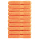 Vidaxl Sauna Cloths Solund 10 PCS 600 g m² 80x200 cm de naranja