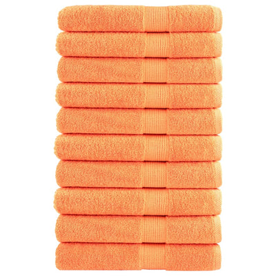 Vidaxl Sauna Cloths Solund 10 PCS 600 g m² 80x200 cm de naranja