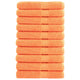 Vidaxl handdoeken solund 10 st 600 g m² 100x200 cm oranje