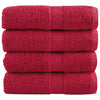 Vidaxl Guest Wipes Solund 4 pezzi 600 g m² 30x30 cm rosso