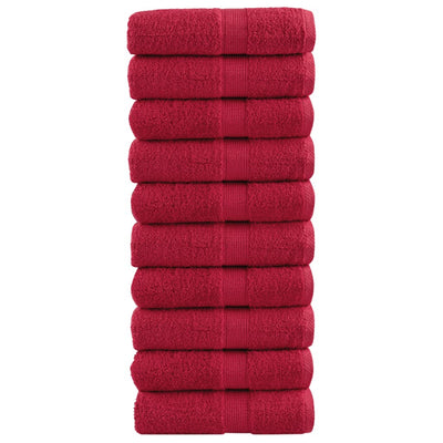 Vidaxl Guest Wipes Solund 10 pezzi 600 g m² 30x30 cm rosso