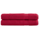 Vidaxl Sauna Solund 2 PCS 600 g m² 80x200 cm rojo