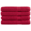 Toallas Vidaxl Solund 4 PCS 600 g m² 100x200 cm rojo