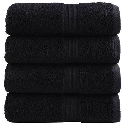 Vidaxl Wipes Solund 4 PCS 600 g m² 30x30 cm Negro