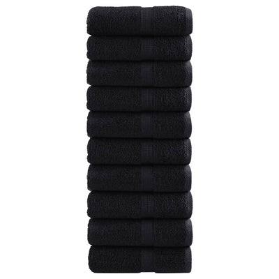 Vidaxx salviette premium solund 10 pezzi nero 30x30 cm 600 g m²
