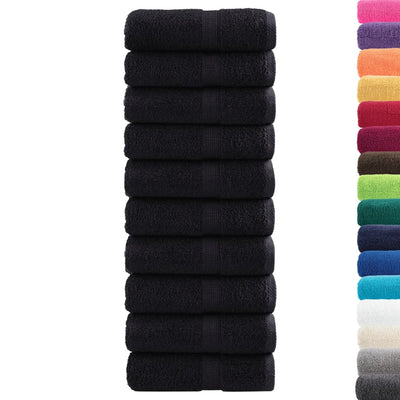 Vidaxx salviette premium solund 10 pezzi nero 30x30 cm 600 g m²