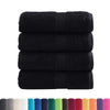 VidaXL asciugamani ospite solund 4 pz 600 g mq 30x50 cm nero