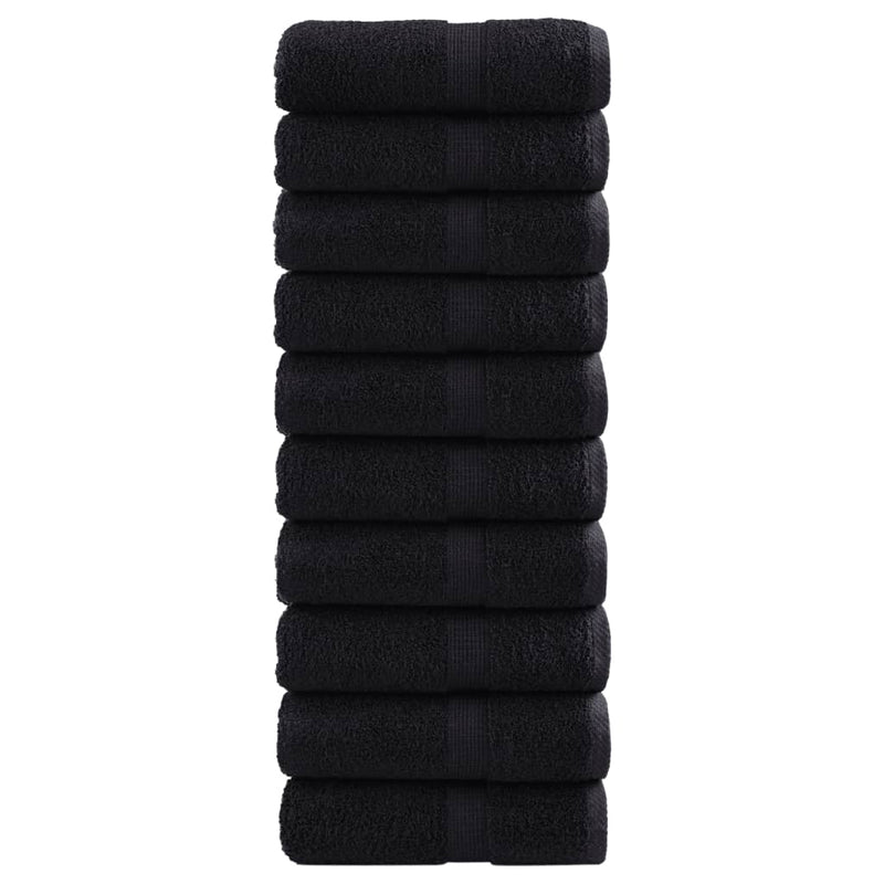 Vidaxl gastendoekjes solund 10 st 600 g m² 30x50 cm zwart
