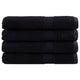 Vidaxl Sauna Cloths Solund 4 PCS 600 g m² 80x200 cm Negro
