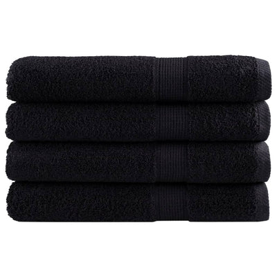 Vidaxl Toalls Solund 4 PCS 600 g m² 100x200 cm Negro
