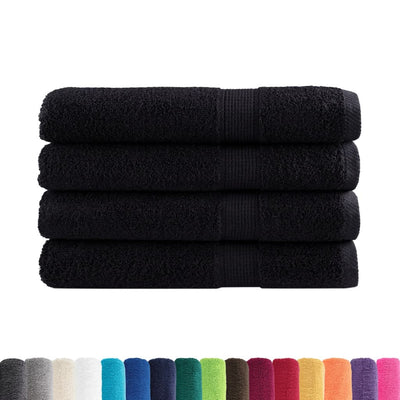 Vidaxl Toalls Solund 4 PCS 600 g m² 100x200 cm Negro