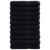 Toallas Vidaxl Solund 10 st 600 g m² 100x200 cm negro
