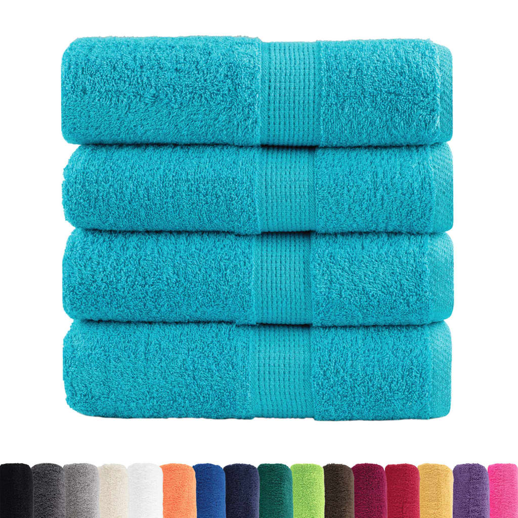 Vidaxl Guest Wipes Solund 4 pezzi 600 g m² 30x30 cm turchese