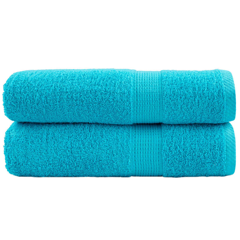 Vidaxl handdoeken solund 2 st 600 g m² 50x100 cm turquoise