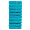 Toallas Vidaxl Solund 10 PCS 600 g m² 50x100 cm Turquesa