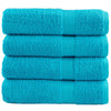 Asciugamani da bagno VidaXL solund 4 pezzi 600 g m² 70x140 cm turchese
