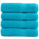 Asciugamani da bagno VidaXL solund 4 pezzi 600 g m² 70x140 cm turchese