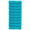 Vidaxl badhanddoeken solund 10 st 600 g m² 70x140 cm turquoise