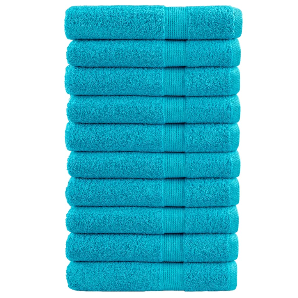 Vidaxl Sauna Cloths Solund 10 PCS 600 g m² 80x200 cm Turquesa