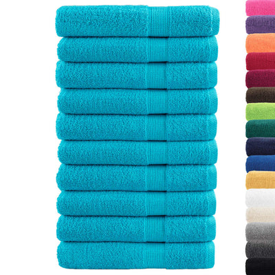 Vidaxl Sauna Cloths Solund 10 PCS 600 g m² 80x200 cm Turquesa