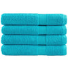 Toallas Vidaxl Solund 4 PCS 600 g m² 100x200 cm turquesa