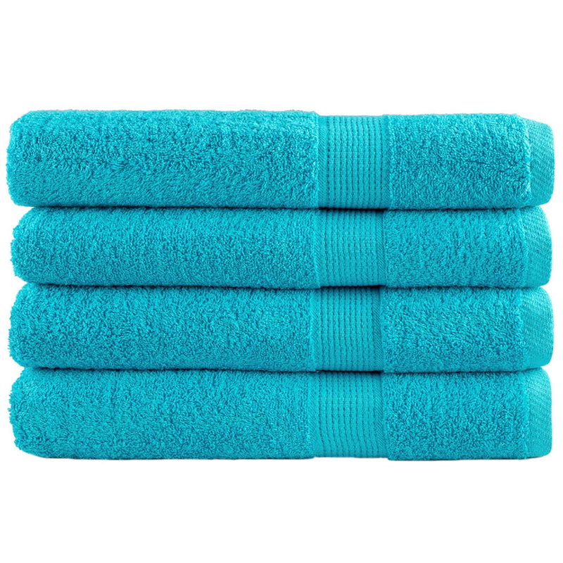 Toallas Vidaxl Solund 4 PCS 600 g m² 100x200 cm turquesa