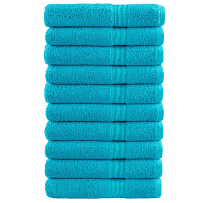 Toallas Vidaxl Solund 10 st 600 g m² 100x200 cm turquesa