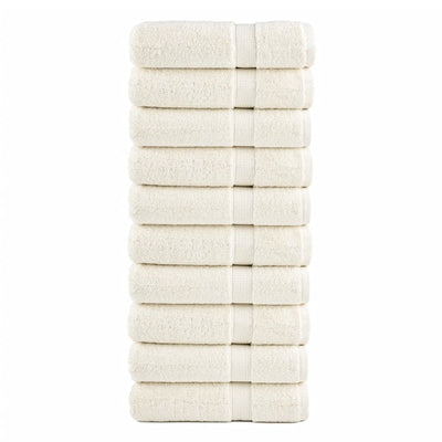 Vidaxl Toalls Solund 10 st 600 g m² 50x100 cm de crema -cocholla