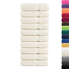 Asciugamani da bagno vidaxl solund 10 pezzi 600 g m² 70x140 cm crema colorato