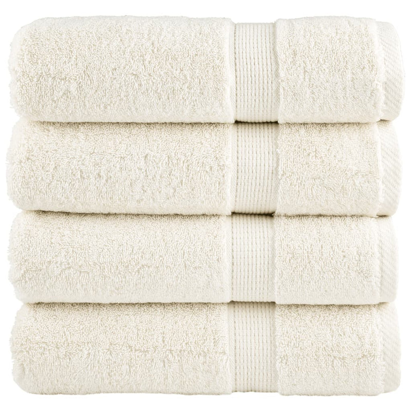 Asciugamani da bagno vidaxl solund 4 pezzi 600 g m² 100x150 cm