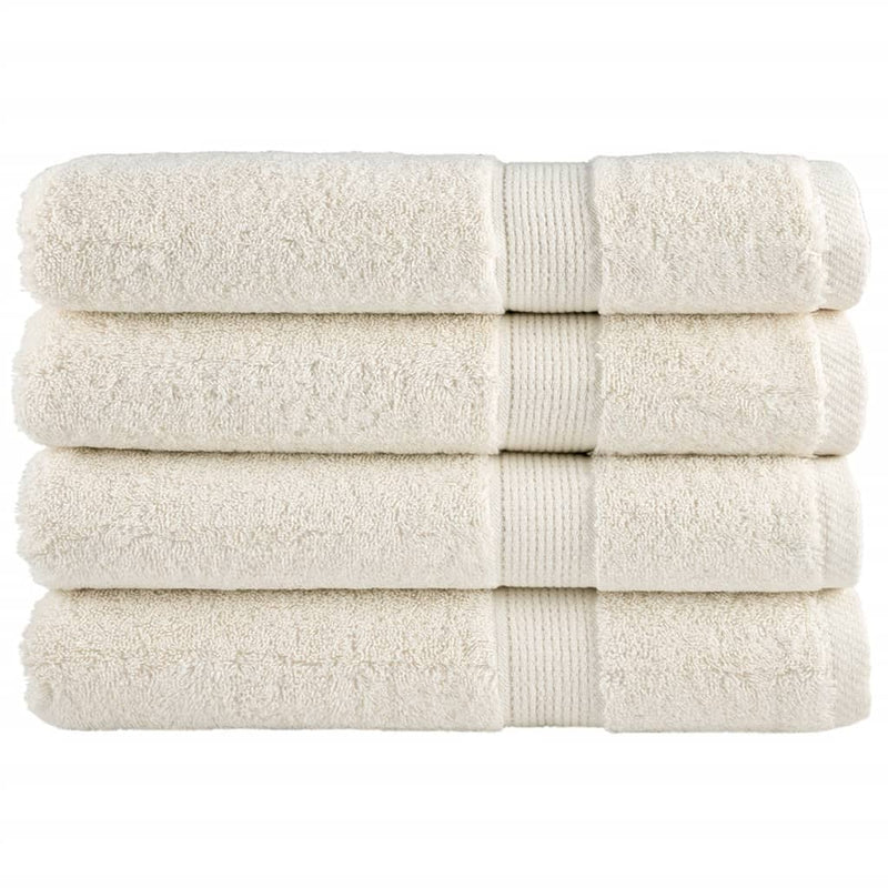 Vidaxl saunadoeken solund 4 st 600 g m² 80x200 cm crèmekleurig