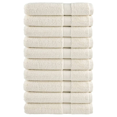 Toallas Vidaxl Solund 10 PCS 600 g m² 100x200 cm de crema -cocción