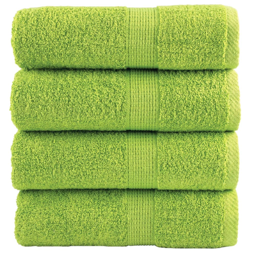 Vidaxl Guest Wipes Solund 4 pezzi 600 g m² 30x30 cm Apple Green