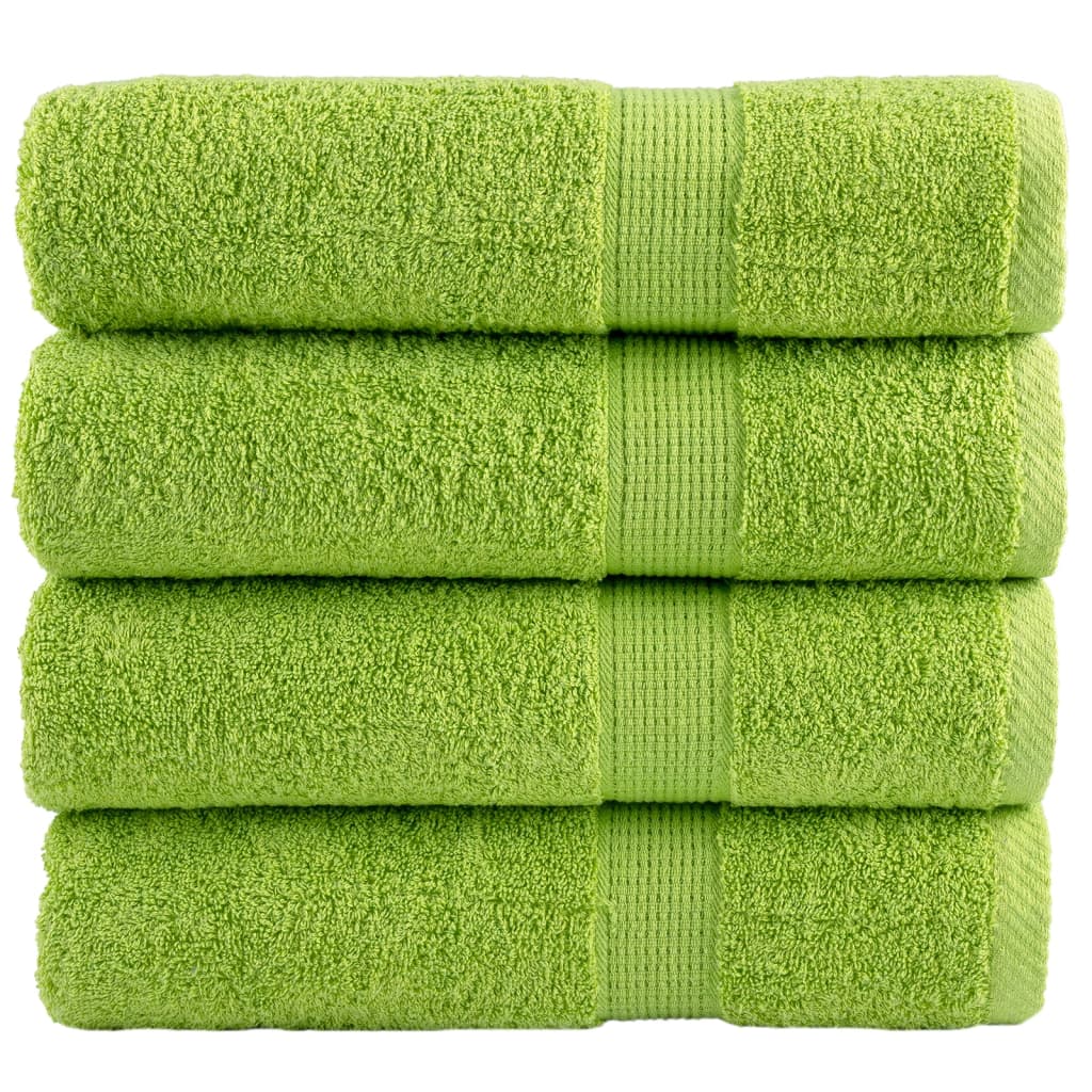 Vidaxx toallas solund 4 piezas 600 g m² 50x100 cm verde manzana