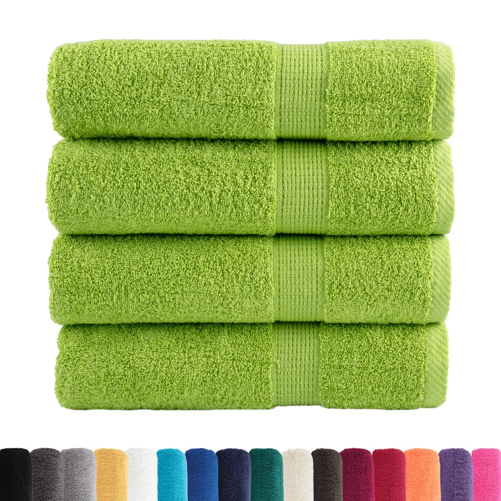 Vidaxx toallas solund 4 piezas 600 g m² 50x100 cm verde manzana