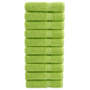 Vidaxl handdoeken solund 10 st 600 g m² 50x100 cm appelgroen