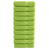 Vidaxl badhanddoeken solund 10 st 600 g m² 70x140 cm appelgroen