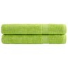Toallas Vidaxl Solund 2 PCS 600 g m² 100x200 cm de manzana verde