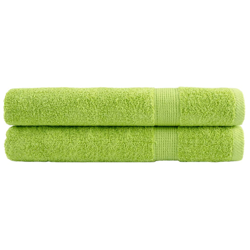 Toallas Vidaxl Solund 2 PCS 600 g m² 100x200 cm de manzana verde