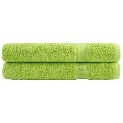 Toallas Vidaxl Solund 2 PCS 600 g m² 100x200 cm de manzana verde