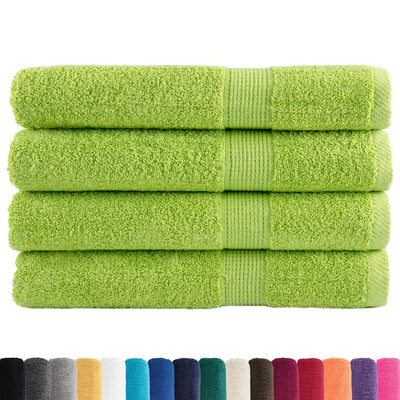 Vidaxl Toallas Solund 4 PCS 600 g m² 100x200 cm de manzana verde