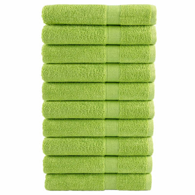 Toallas Vidaxl Solund 10 PCS 600 g m² 100x200 cm de manzana verde