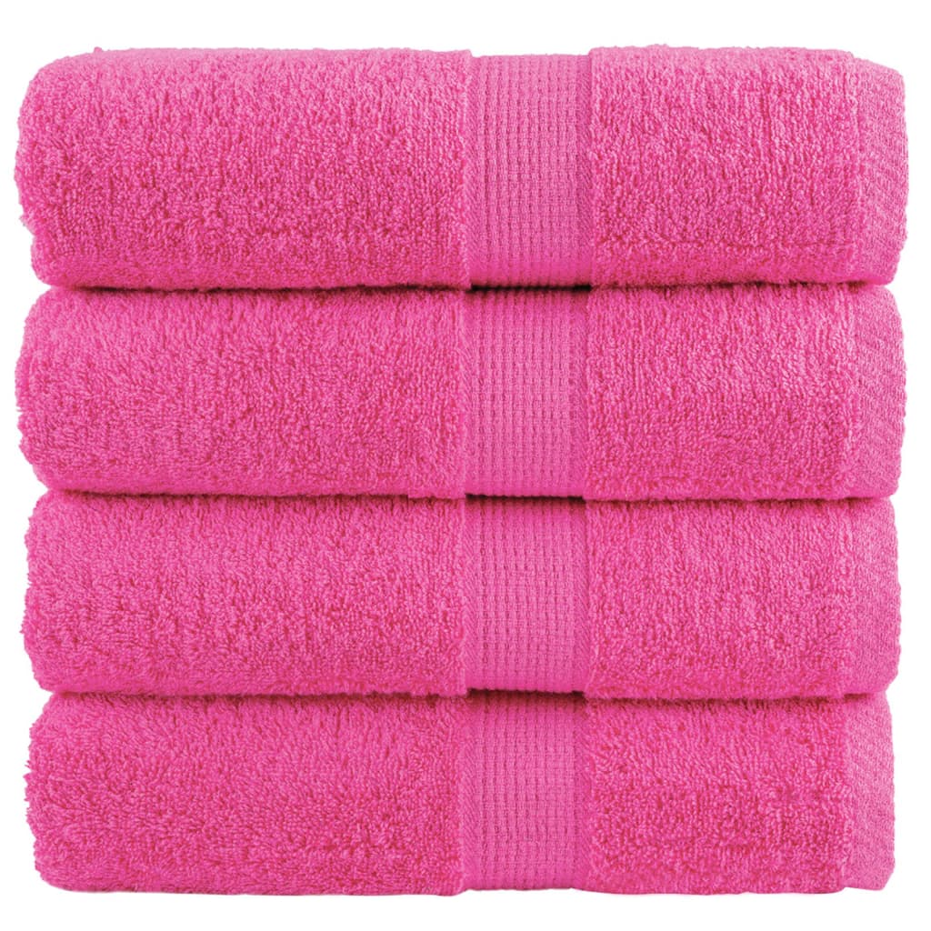 Vidaxl Guest Wipes Solund 4 pezzi 600 g m² 30x50 cm rosa
