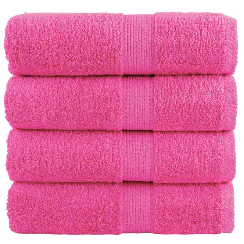 Vidaxl Guest Wipes Solund 4 pezzi 600 g m² 30x50 cm rosa