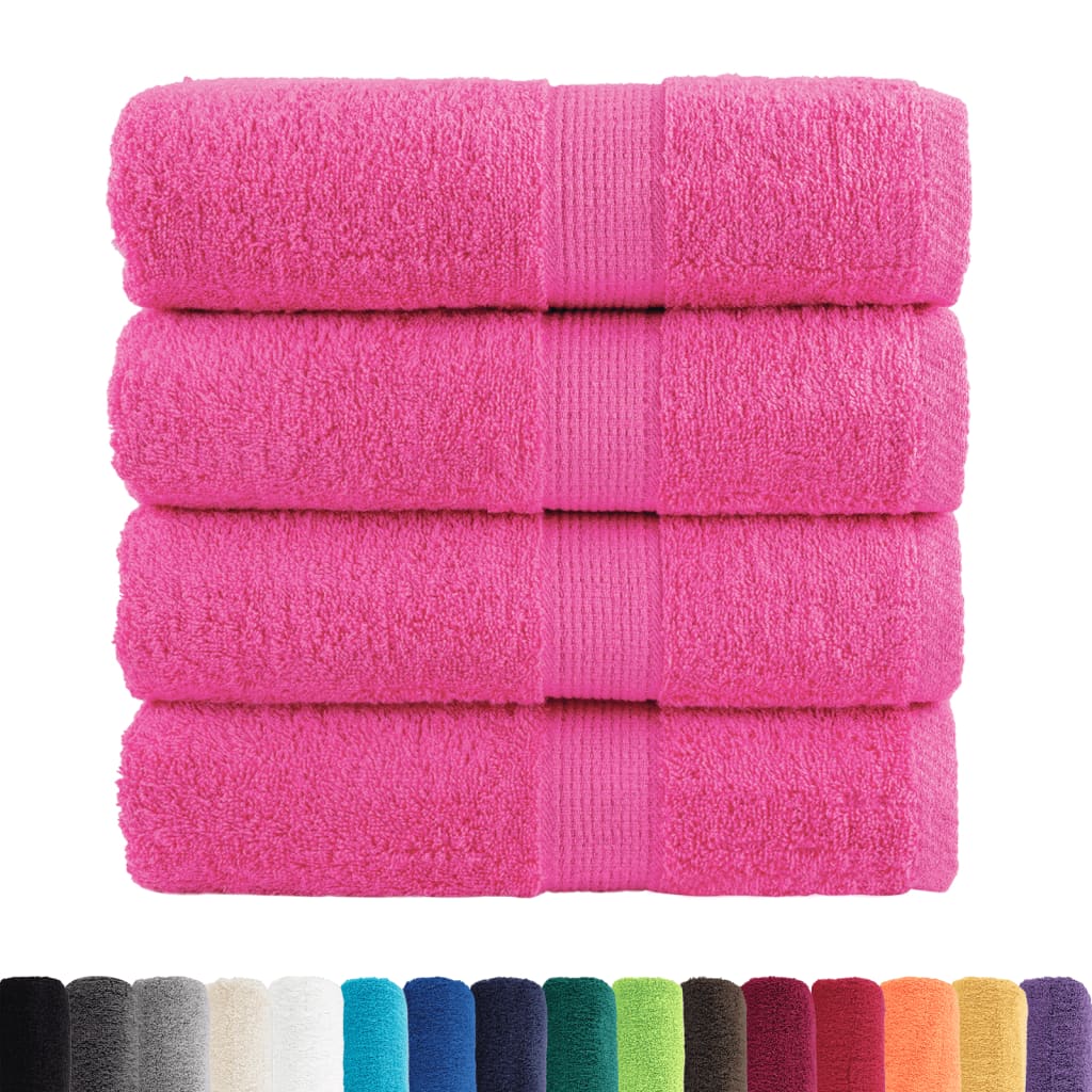 Vidaxl Guest Wipes Solund 4 pezzi 600 g m² 30x50 cm rosa